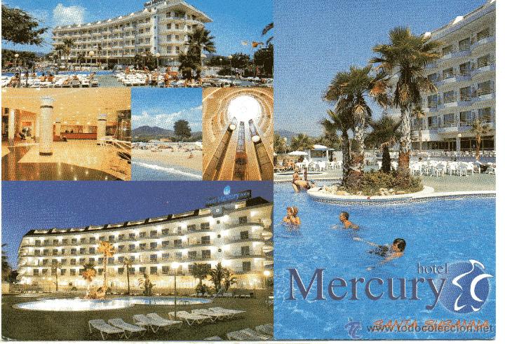 Cartoline: HOTEL MERCURY. SANTA SUSANNA COSTA DEL MARESME. ESCRITA Y CON SELLO