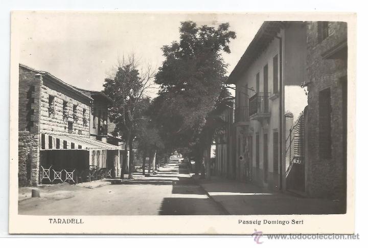 Postales: TARADELL .- PASSEIG DOMINGO SERT - Foto 1