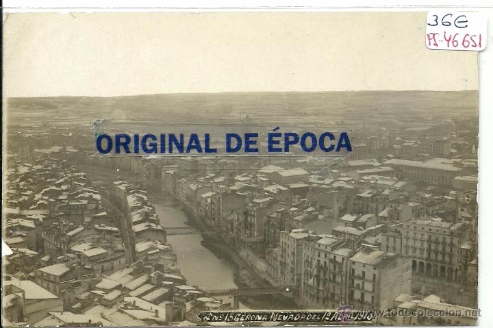 Postkarten: (PS-46651)POSTAL FOTOGRAFICA DE GERONA-NEVADA DE 1910