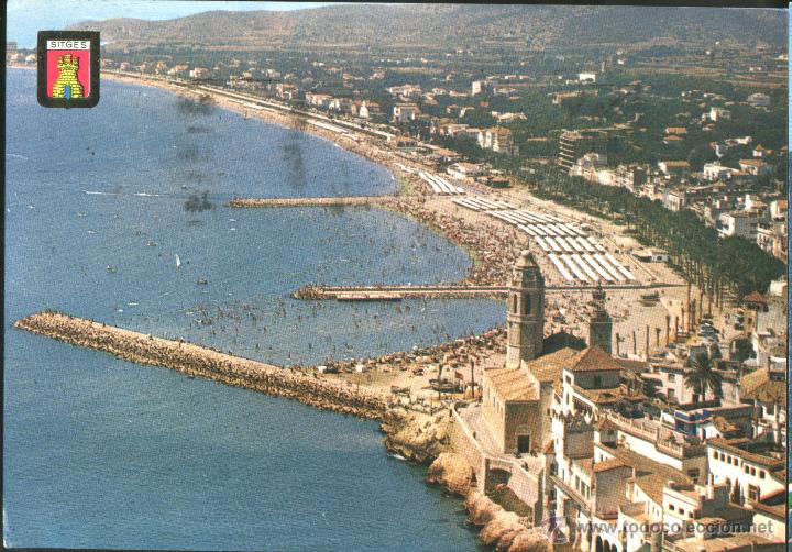 Postales: SITGES - PLAYA - Foto 1