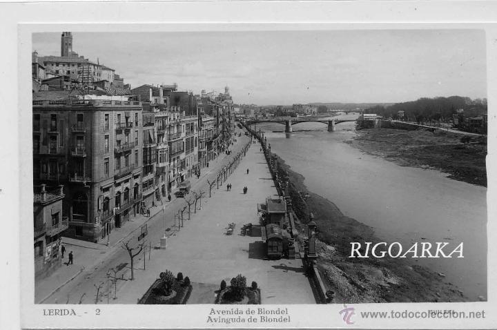 Postales: L&Eacute;RIDA.- AVENIDA DE BLONDEL - Foto 1