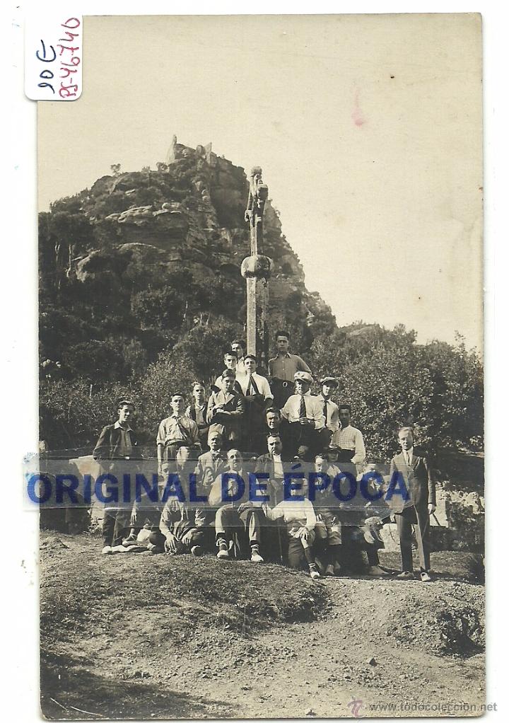 Postcards: (PS-46740)POSTAL FOTOGRAFICA DE Castell d'Erampruny&agrave; des de Bruguers -CRUZ DE TERMINO