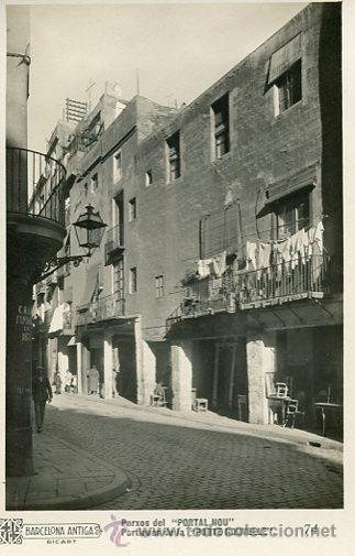 Postales: BARCELONA-PORXOS DEL -PORTAL NOU --RARA