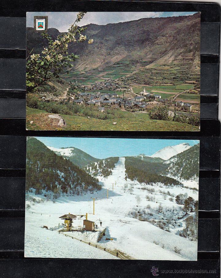 Postales: VALL D&acute;ESPOT. PANOR&Aacute;MICA DEL PUEBLO. ESPOT. ESTACI&Oacute;N INVERNAL SUPER-ESPOT. 2 POSTALES