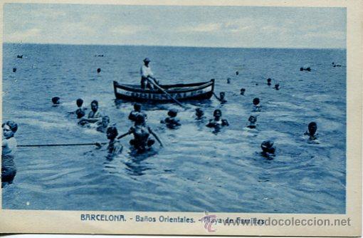 Postales: BARCELONA-BA&Ntilde;OS ORIENTALES-PLAYA FAMILIAS-II