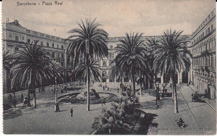 Postales: POSTAL BARCELONA.- PLZA REAL  ---SIN CIRCULAR----