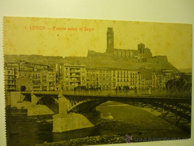 Postales: POSTAL LERIDA.-PUENTE SOBRE EL rio BB