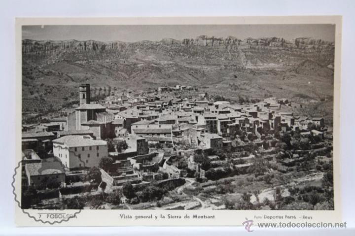 Postkarten: Antigua Postal Fotogr&aacute;fica - 7. Poboleda. Vista General y Sierra de Montsant - Escrita Dorso