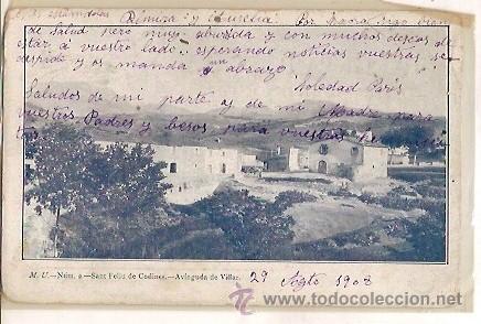 Postkarten: ANTIGUA POSTAL NUM 2 SANT FELIU DE CODINES AVINGUDA DE VILLAR ESCRITA 1908 M U