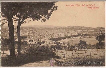 Postkarten: ANTIGUA POSTAL 21 SAN FELIU DE GUIXOLS VISTA GENERAL  FOTOTIPIA THOMAS