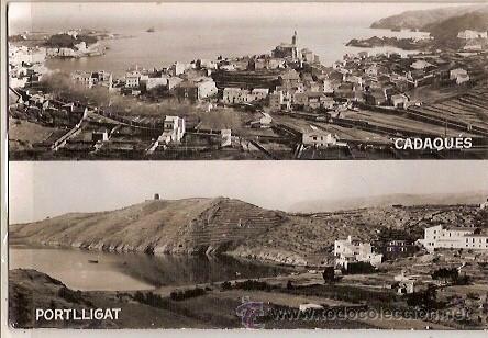 Cartes Postales: ANTIGUA POSTAL 50 COSTA BRAVA CADAQUES EL PARAISO DE LOS ARTISTAS FOTO J UBACH PUIG