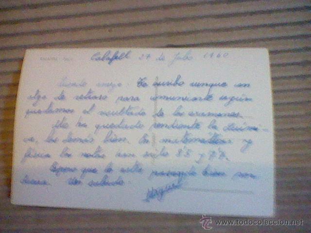 Postales: Calafell cliche Ferrer s/n&ordm; escrita 1960 - Foto 2