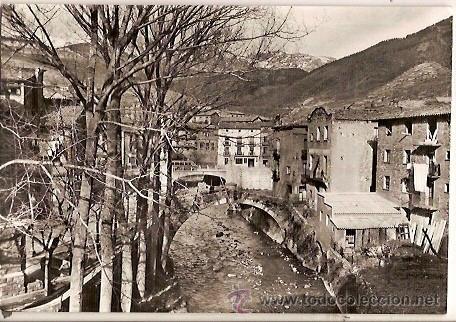 Cartes Postales: ANTIGUA POSTAL N&ordm; 49 ALT BERGADA LA POBLA DE LILLET VSTA PARCIAL ESCRITA 1960 FOTO PUIG RIBERA