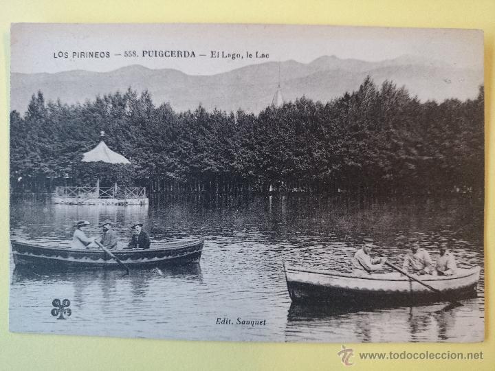 Cartoline: ANTIGUA POSTAL DE PUIGCERDA - EL LAGO. EDIT. SAUQUET... R- 686