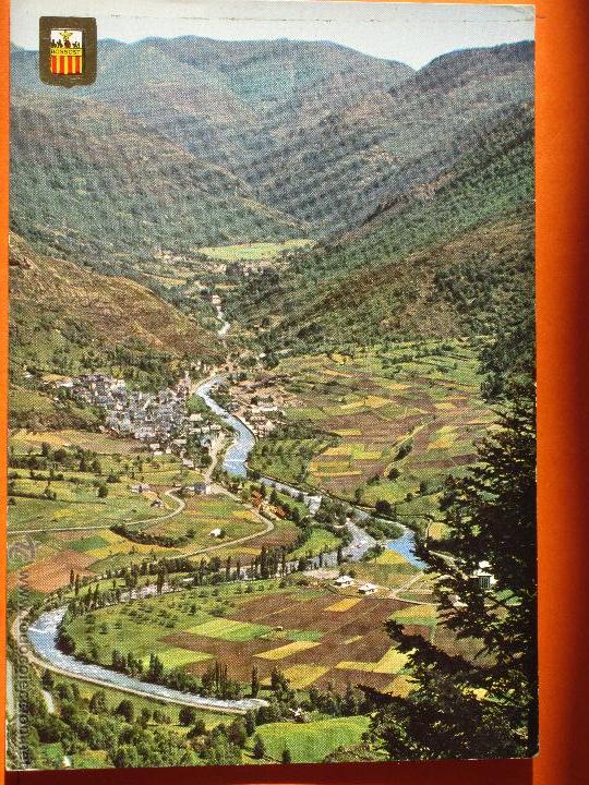 Postales: POSTAL - LERIDA - BOSSOT VALLE DE ARAN  - ESCUDO ORO - CIRCULADA