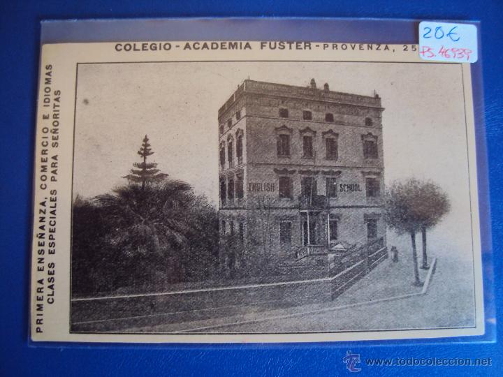 Postkarten: (PS-46939)POSTAL DE BARCELONA-COLEGIO ACADEMIA FUSTER