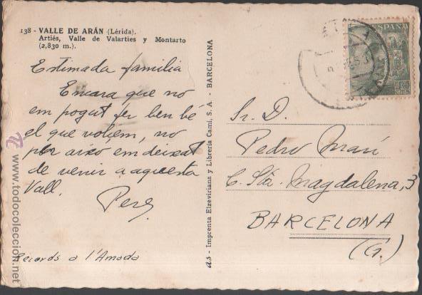 Postales: Postal Valle de Aran. - Foto 2
