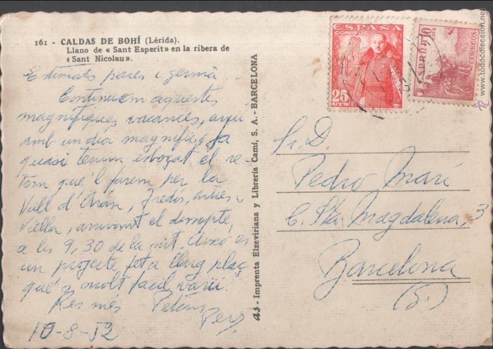 Postales: Postal de Caldas de bohi. Circulada - Foto 2