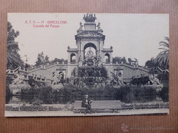 Postales: BARCELONA - CASCADA DEL PARQUE - A.T.V. - Foto 1