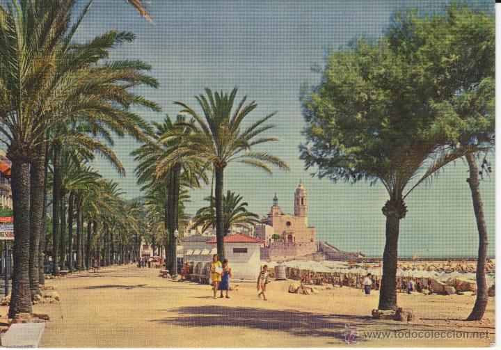 Postales: postal n&ordm; 4 sitges paseo y punta - Foto 1