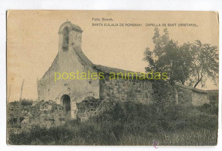 Cartoline: a03189 Santa Eulalia De Ronsana - Capella De Sant Cristolfol - Hauser Y Menet