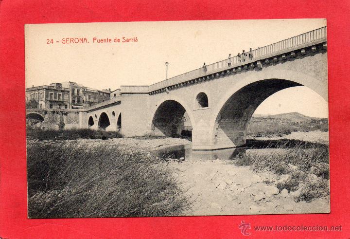 Postales: gerona. 24 puente de sarri&aacute;. thomas - Foto 1
