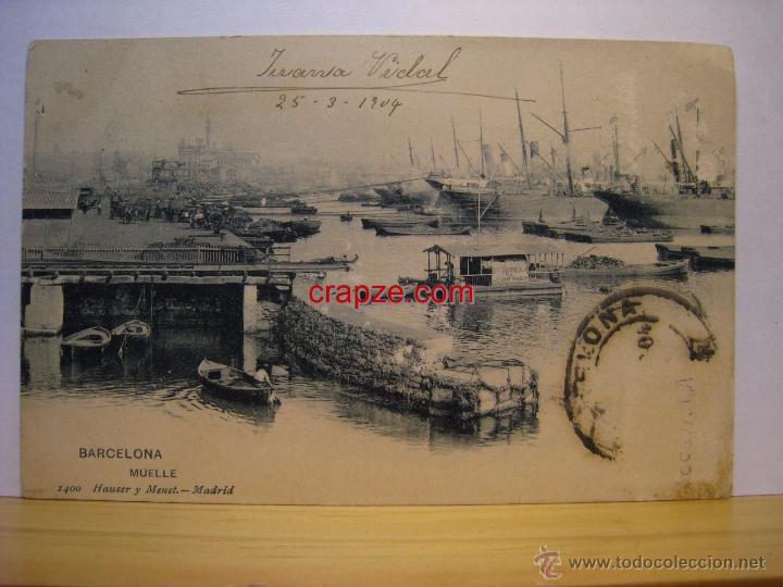 Postales: BARCELONA: MUELLE - POSTAL ORIGINAL - Foto 1