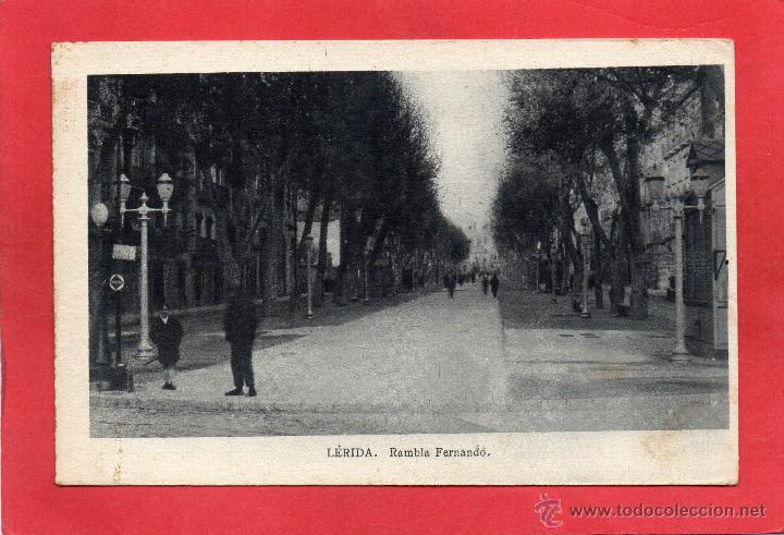 Postales: lerida. rambla fernando. pay&aacute;