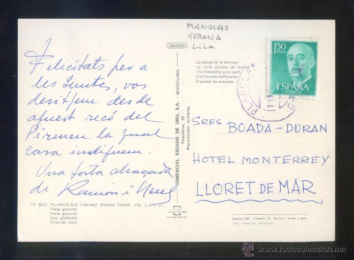 Postales: Planoles. *Vista general* Ed. Fisa n&ordm; 6465. Circulada. - Foto 2