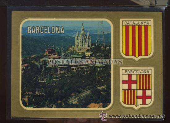 Postales: Lote de 4 postales de Barcelona autoadhesivas - Foto 4