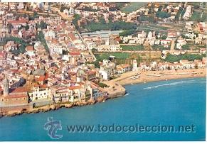 Postales: 7-1671. Postal Sitges. Vista A&eacute;rea - Foto 1
