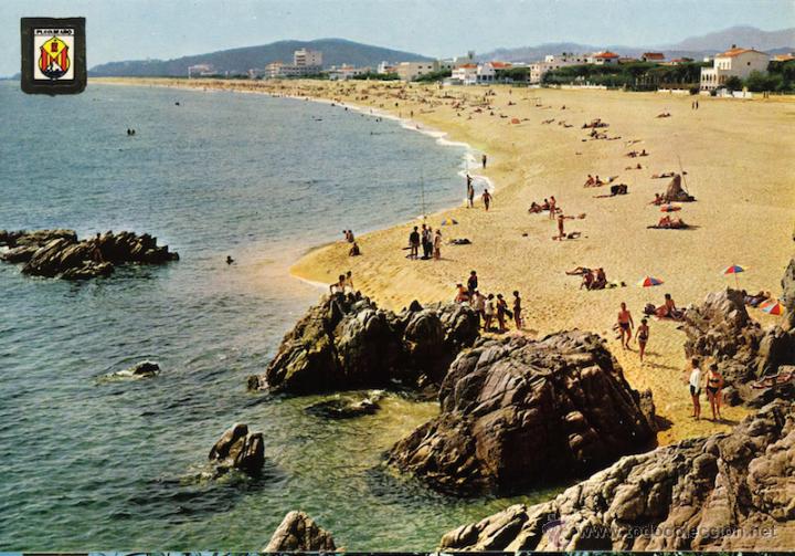 Postales: MAGNIFICA POSTAL PLAYA DE ARO GERONA - Foto 1