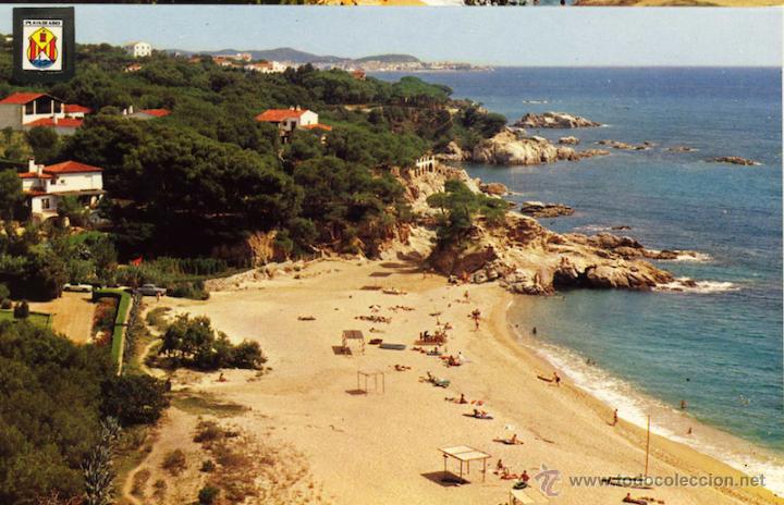 Postales: MAGNIFICA POSTAL PLAYA DE ARO GERONA - Foto 1