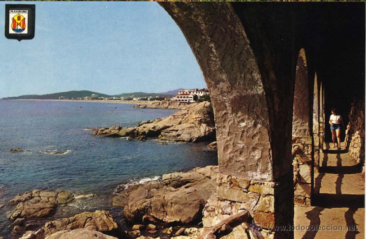 Postales: MAGNIFICA POSTAL PLAYA DE ARO GERONA - Foto 1