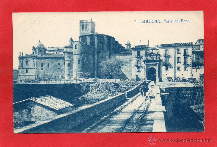Postales: solsona. 2 portal del pont. thomas - Foto 1