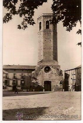 Postkarten: ANTIGUA POSTAL 14 PUIGCERDA CAMPANARIO ESCRITA 1956 FOT F GUILERA