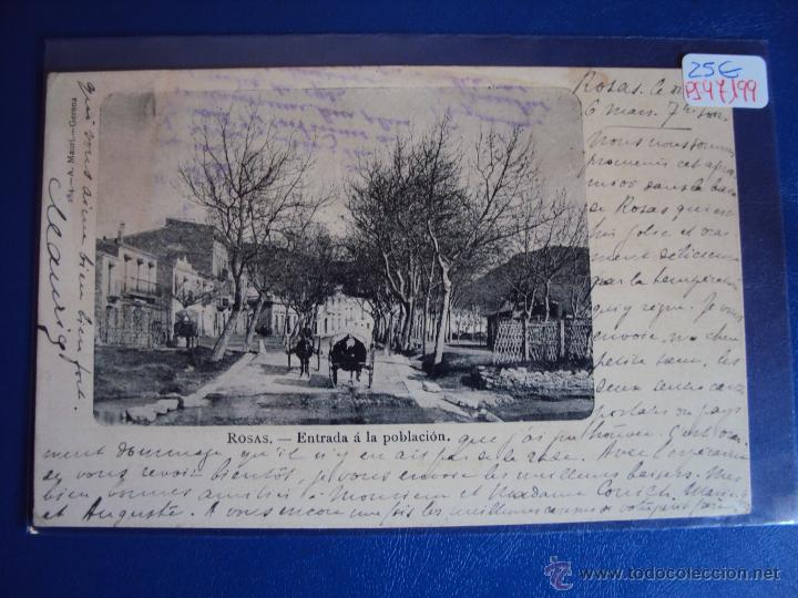 Postkarten: (PS-47199)POSTAL DE ROSAS-ENTRADA A LA POBLACION.A.MAURI