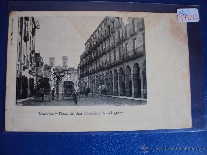 Postcards: (PS-47213)POSTAL DE GERONA-PLAZA DE SAN FRANCISCO O DEL GRANO.A.MAURI