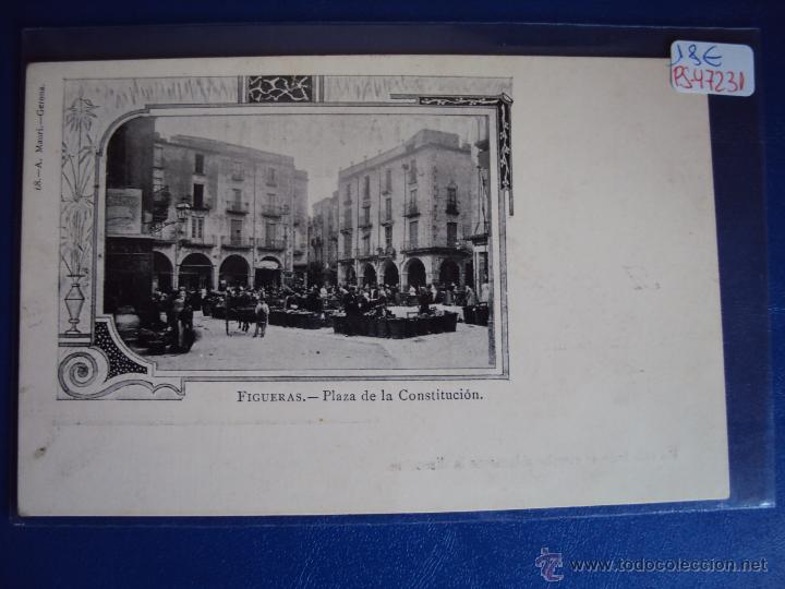 Postcards: (PS-47231)POSTAL DE FIGUERAS-PLAZA DE LA CONSTITUCION.A.MAURI
