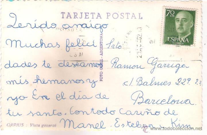 Postales: POSTAL DE ORRIUS , VISTA GENERAL . - Foto 2