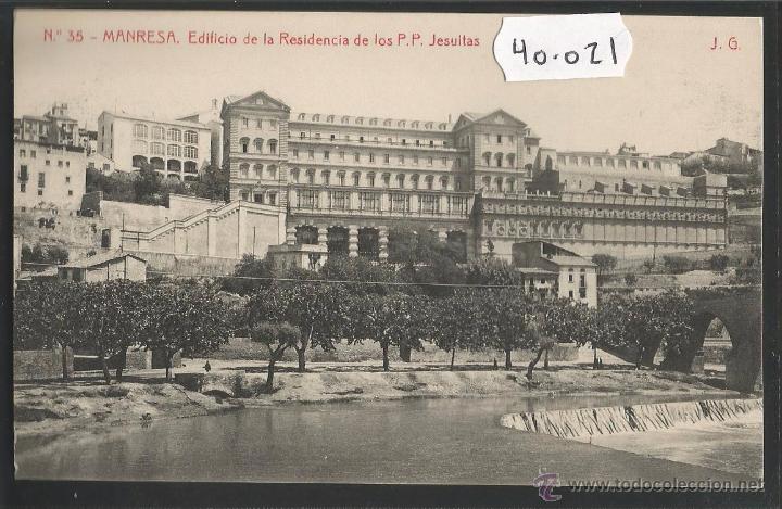 Postales: MANRESA - 35 - EDIFICIO DE LA RESIDENCIA DE LOS PP JESUITAS - THOMAS - (40021) - Foto 1