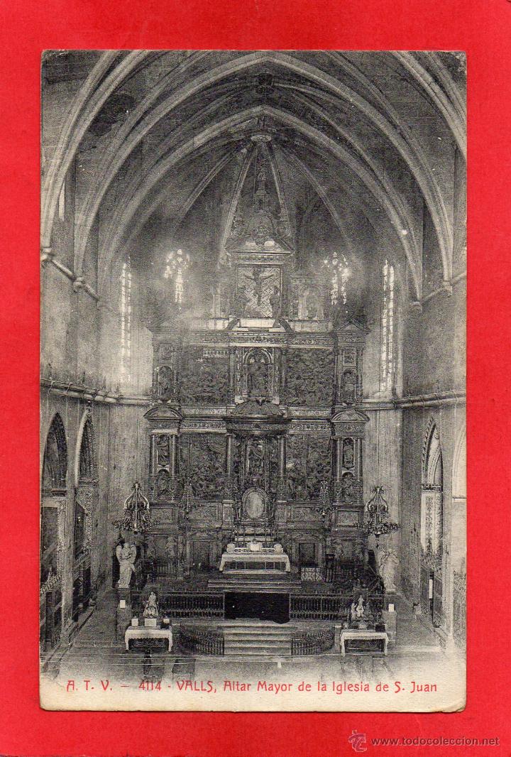 Postales: valls. 4114 altar mayor - Foto 1