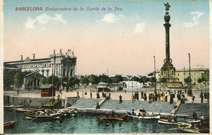 Postkarten: BARCELONA-EMBARCADERO PUERTA DE LA PAZ-VENINI 9-