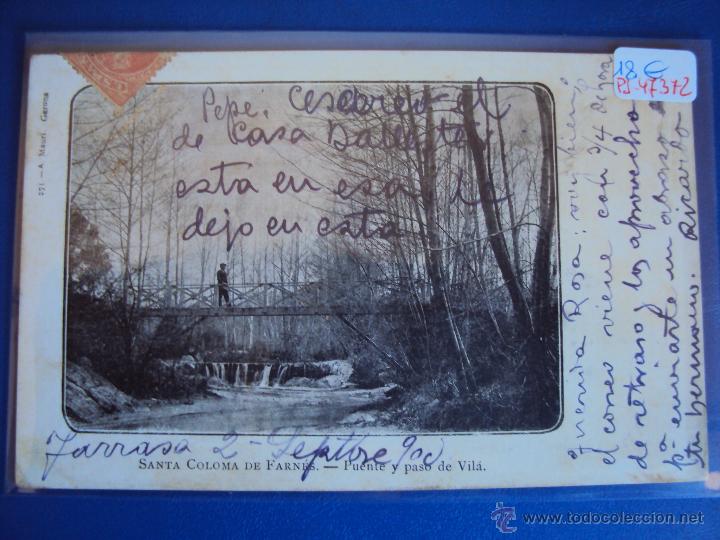 Postcards: (PS-47372)POSTAL DE SANTA COLOMA DE FARNES-PUENTE Y PASO DE VILA.A.MAURI