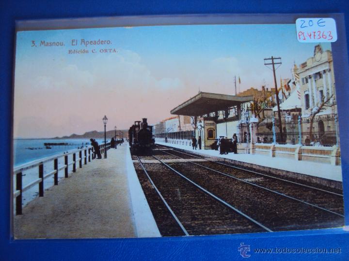 Postcards: (PS-47363)POSTAL DE MASNOU-APEADERO