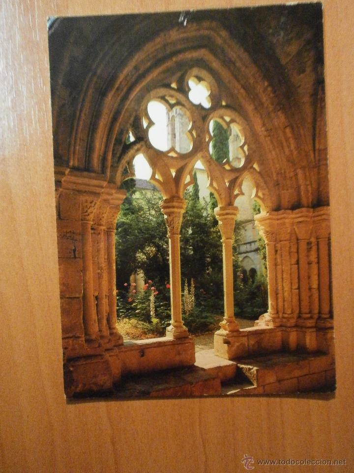 Postales: POSTAL REAL MONESTIR DE POBLET CALATS DEL CLAUSTRE GOTIC S. XIII ESCRITA