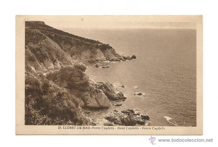Postales: LLORET DE MAR PUNTA CAPDELLS - Edici&oacute;n MONTERO - Postal - Foto 1