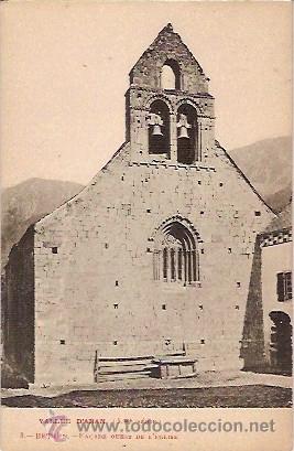 Postcards: ANTIGUA POSTAL VALLE D'ARAN 5&ordf; SERIE 3 BERTRAN FA&Ccedil;ADE OUEST DE L'EGLISE