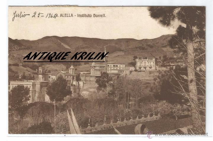 Postales: ALELLA .- INSTITUTO BORRELL .-EDICION POSTALES FERGUI N&ordm; 9 - Foto 1