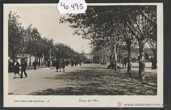 Postales: SANT FELIU DE GUIXOLS - 4 - PASEO DEL MAR - FOTOGRAFICA GUILERA -(40495)